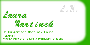 laura martinek business card